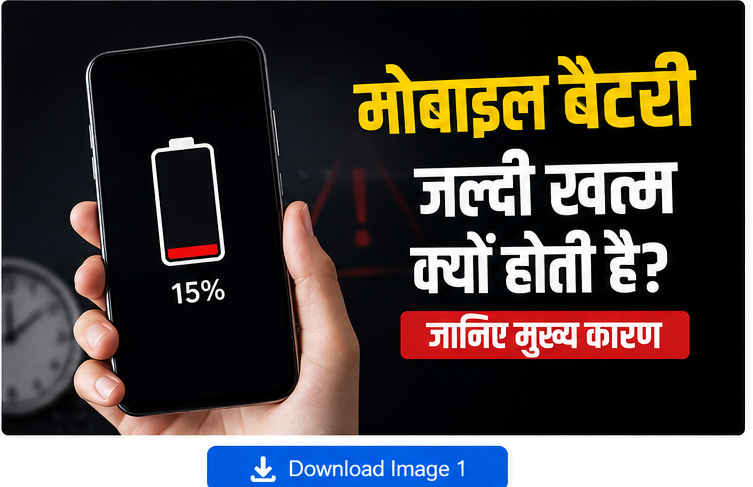 Mobile Battery जल्दी खत्म क्यों होती है? Battery Backup बढ़ाने के 15 तरीके