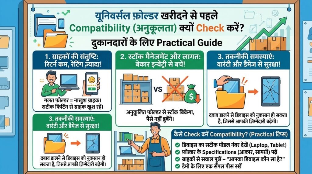 Universal Folder खरीदने से पहले Compatibility क्यों Check करें? दुकानदारों के लिए Practical Guide