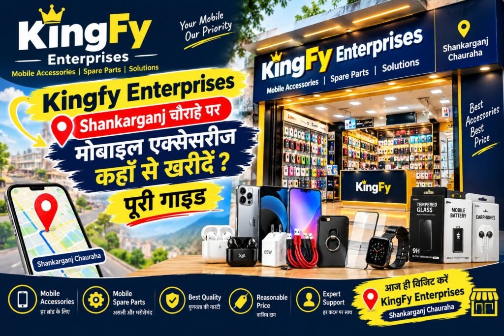 Kingfy Enterprises Shankarganj चौराहे पर मोबाइल एक्सेसरीज कहाँ से खरीदें? पूरी गाइड